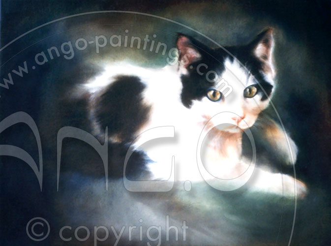 Wildlife paintings : Cat painting