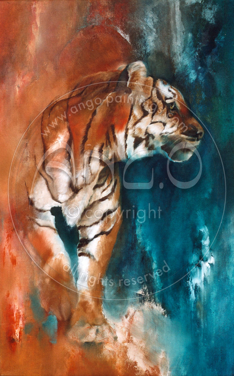 Wildlife paintings : Tiger painting