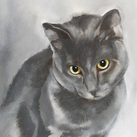 Animal paintings : Cat painting