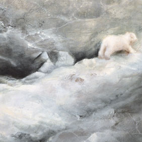 White bear painting